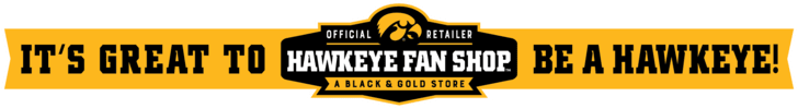 Hawkeye Fan Shop banner: It's Great to Be a Hawkeye - Official Retailer of the Iowa Hawkeyes