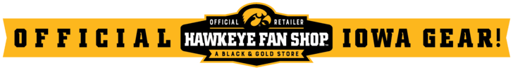 Hawkeye Fan Shop banner: Official Iowa Gear - A Black & Gold Store